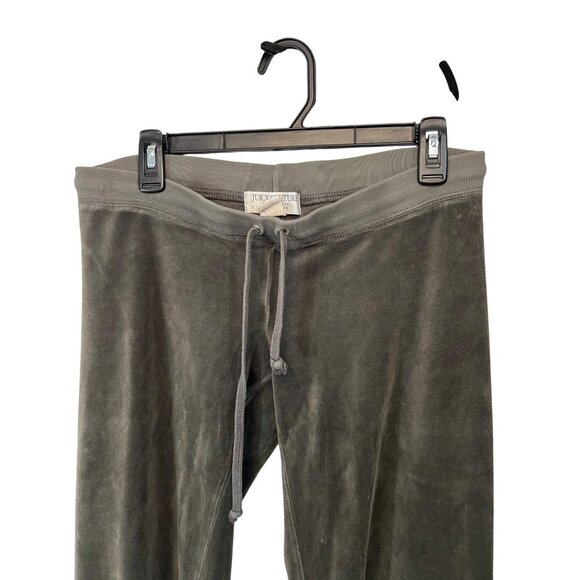 Juicy Couture Womens Olive Green Velour Drawstring Pants S - Picture 2 of 8